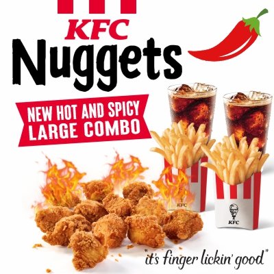 KFC Spicy Nuggets Combo Large