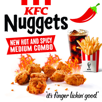 KFC Spicy Nuggets Combo Medium